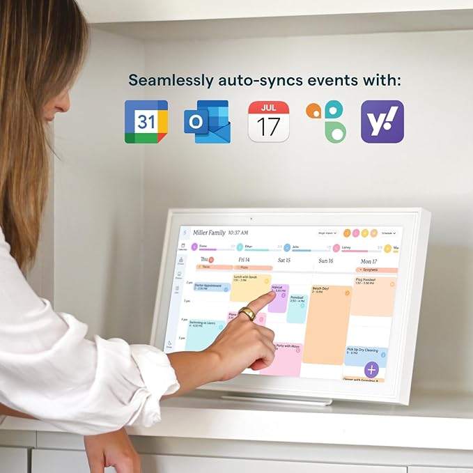 Skylight Calendar: 15-inch Wall Planner Digital Calendar & Chore Chart