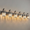 FDPBY 6-Light Crystal Vanity Light, 51.18" Long Over Mirror Lighting