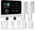 Home Security System, 4G/WiFi GSM SMS Wireless Home Alarm System (12 Pieces)