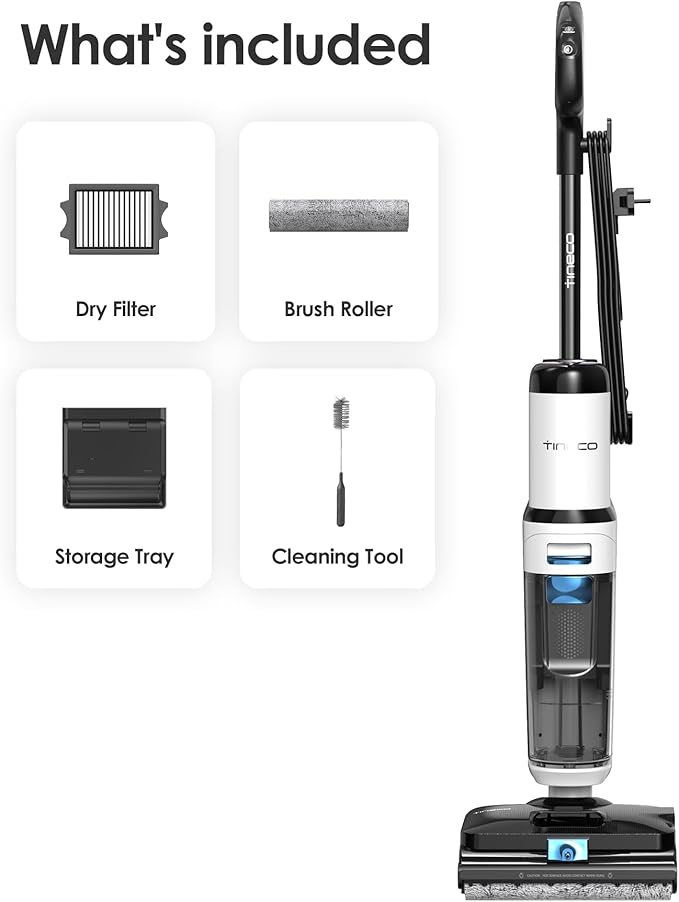 Tineco FLOOR ONE S6 Stretch Steam Corded Wet Dry Vacuum Steam Mop All-in-One