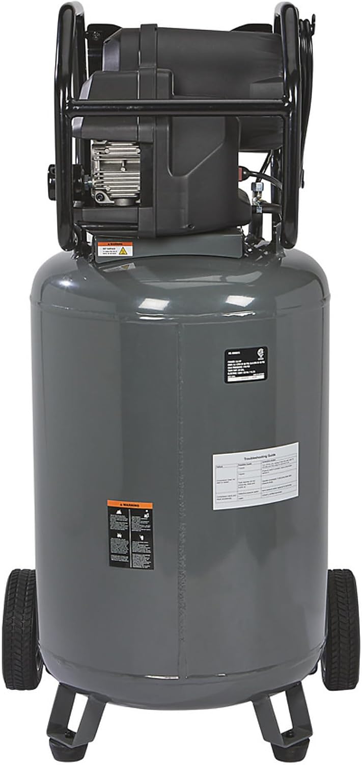 Klutch 29-Gallon Air Compressor, 2.5 HP, 120V, 175 PSI, 5.1 CFM at 90 PSI
