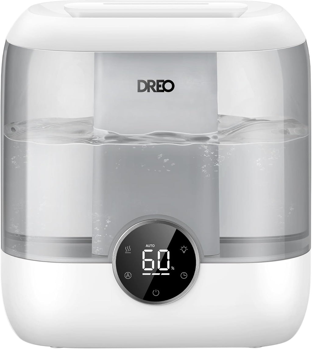 dreo 6l top fill humidifiers for bedroom, 60h, close-up detail