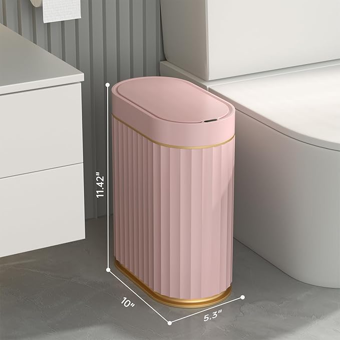 ELPHECO Sensor Trash Can 2 Gallon Waterproof Motion Sensor Trash Can, Automatic