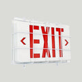 TANLUX Exit Sign with Steel Wire Guard, Wall Mounted Emergency Exit Light with