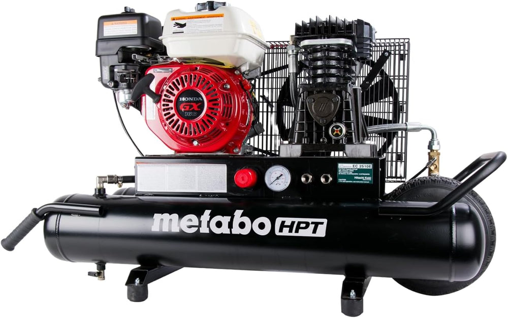 Metabo HPT Gas Powered Wheeled Air Compressor, 8 Gallon, EC2510E