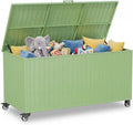 Outdoor Storage Box with Wheels 250 Gallon, Metal Deck Boxes