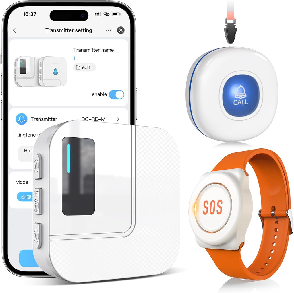 CallToU Wi-Fi Wireless Caregiver Pager Call Button