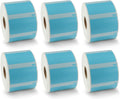 BETCKEY Replace for DYMO 30334 (2-1/4" x 1-1/4") Label [6 Roll/Light Blue]