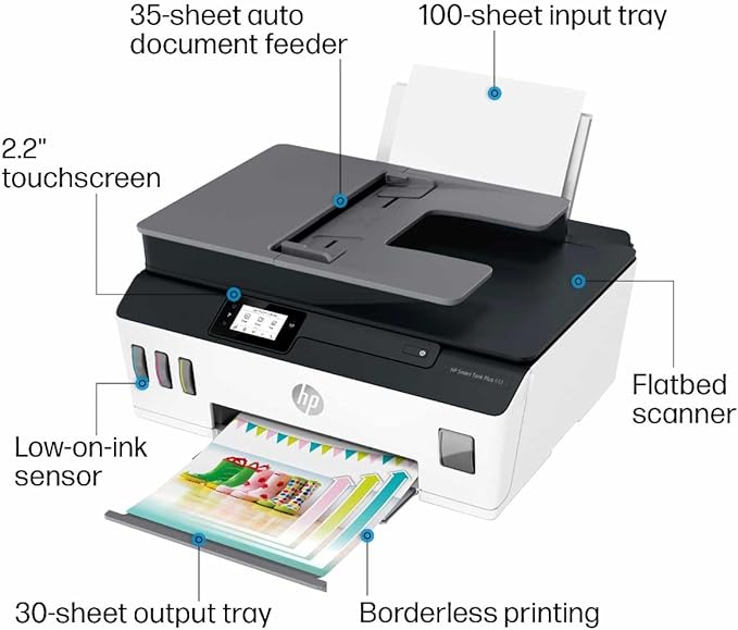 HP Smart Tank Plus 651 Wireless All-in-One Printer, Ink Tank Printer-for-Home