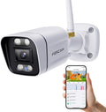 FOSCAM 4K 8MP Security Cameras Wireless Outdoor, 5GHz&2.4GHz WiFi Camera for Home Security, 120° FoV Outside Surveillance Cam, AI Human/Vehicle Detection, 66FT Color Night Vision, 120dB Siren, IP66