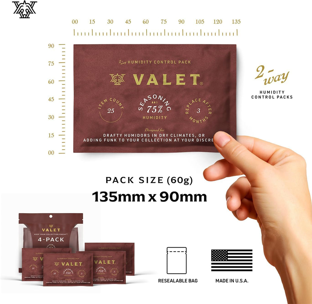 Valet 75% Two-Way Humidity Packs (12-Pack)