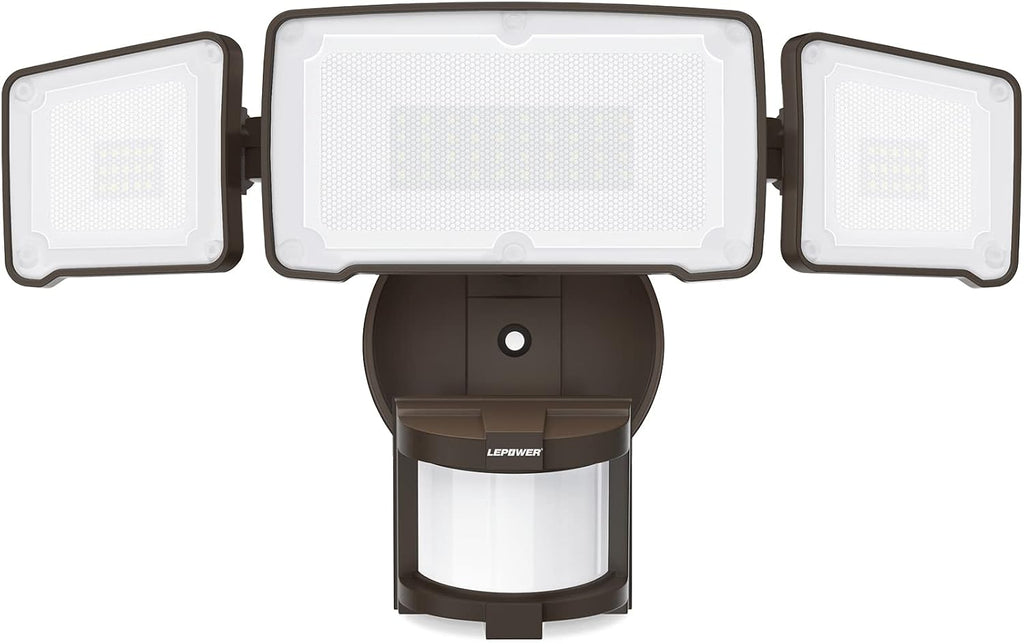 LEPOWER LED Security Light Motion Sensor Light Outdoor, 38W 4200LM Motion