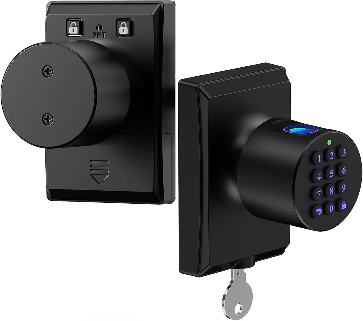 Fingerprint Door Lock Smart Keyless Entry Door Knob with Keypad Electronic Digital
