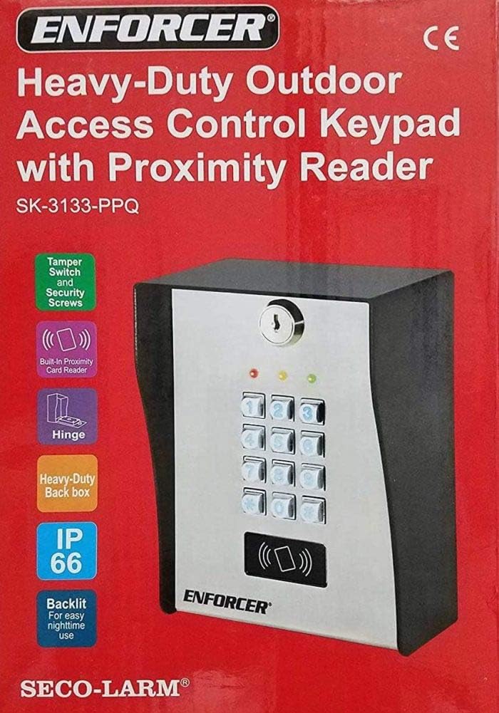 seco-larm sk-3133-ppq heavy-duty outdoor access control keypad with shown in use