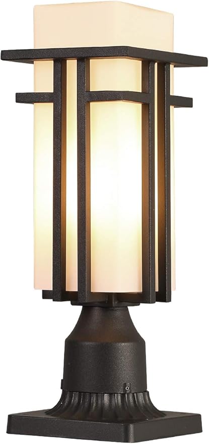 EERU Outdoor Post Lights Waterproof Metal Frame