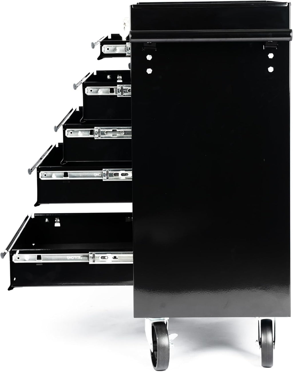 maxority 7-drawer heavy-duty rolling tool chest cabinet with, close-up detail