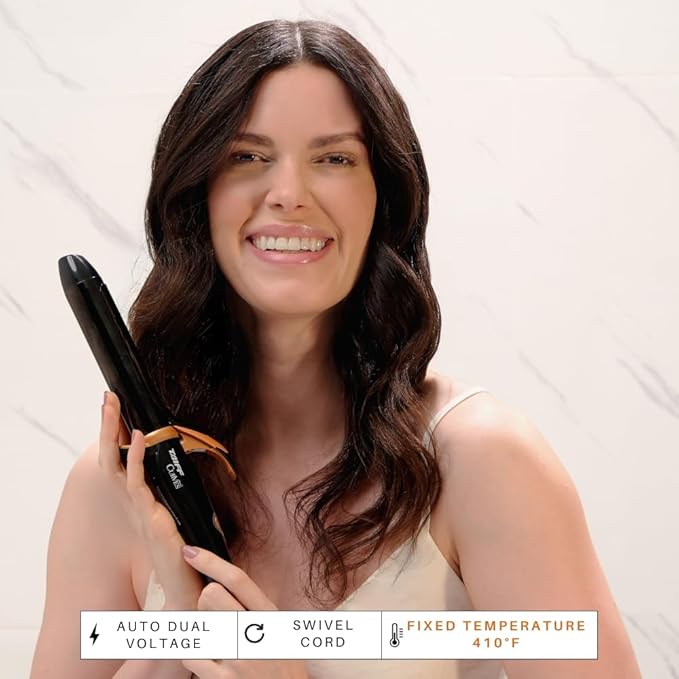 TAIFF Curves Professional Black Titanium Curling Iron – High-Performance Hair