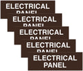 All Quality Basic Electrical Panel Sign (5 Pack)