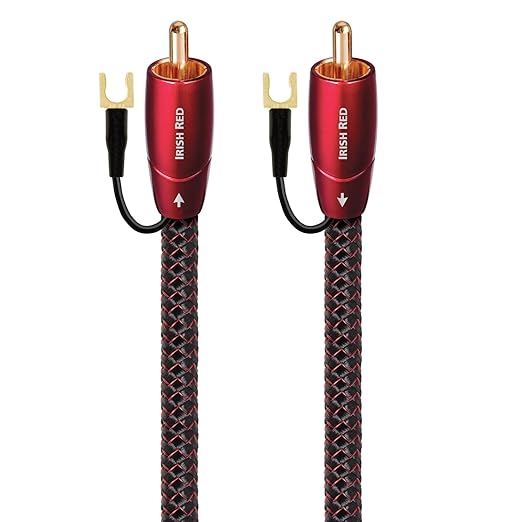 AudioQuest 2m Irish Red RCA Audio Cable Black