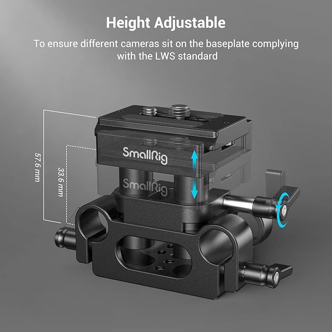 SMALLRIG Universal 15mm Rail Support System