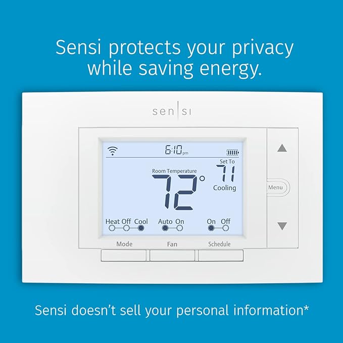 Sensi Smart Thermostat, 100 Years Of Expertise, Data Privacy, Programmable