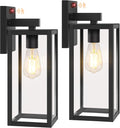 BesLowe Upgraded Motion Sensor Outdoor Wall Lights, 15” Dusk to Dawn Porch (2-Pack)
