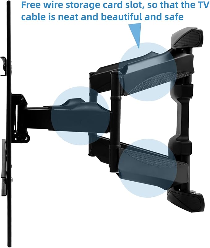SYLVOX Full Motion Outdoor TV Wall Mount, Fits