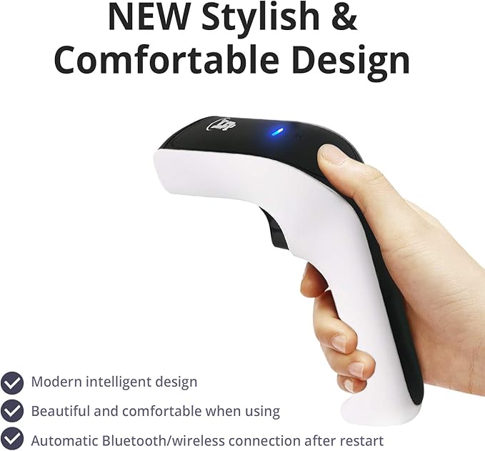 ScanAvenger Wireless Portable 1D&2D Bluetooth Barcode Scanner: Hand Scanner