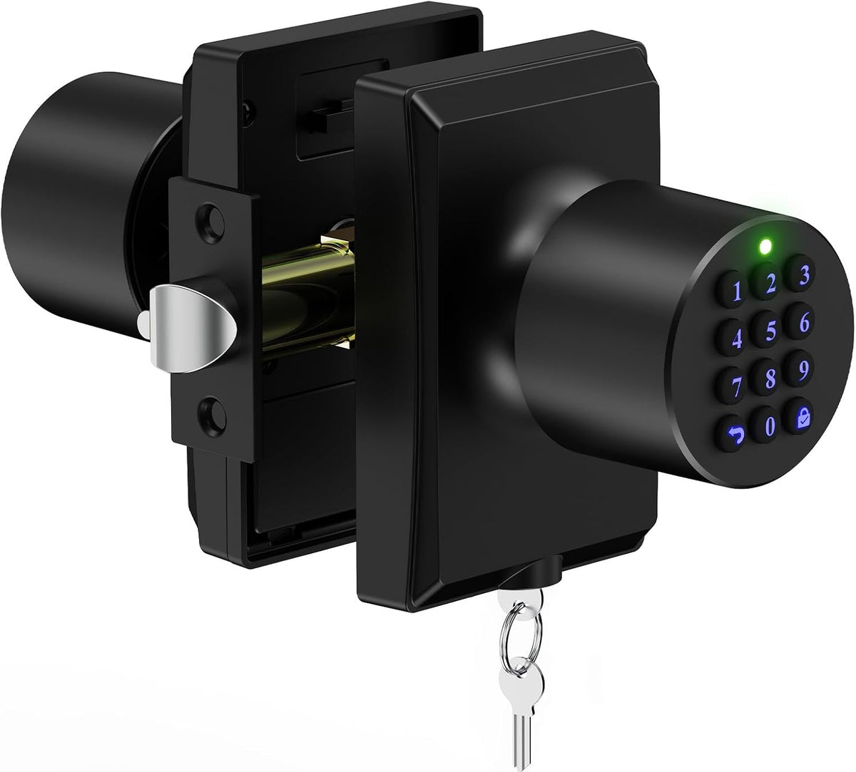 Keyless Entry Door Knob Smart Keypad Door Lock with Code Zinc Alloy