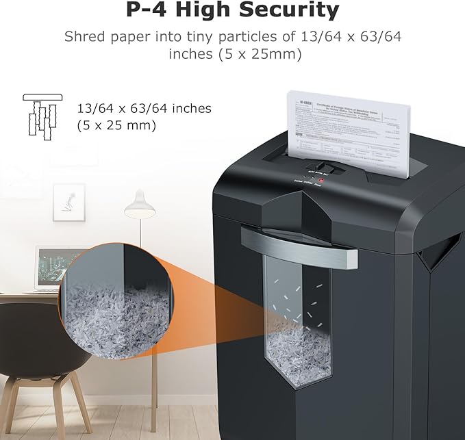 Bonsaii Paper Shredder, 18-Sheet 60-Minutes Shredder