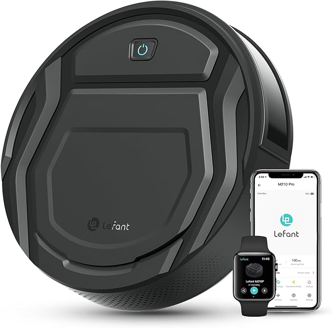 Lefant M210 Pro Robot Vacuum, 4000Pa Suction, 200 Mins Runtime, Ultra-Slim