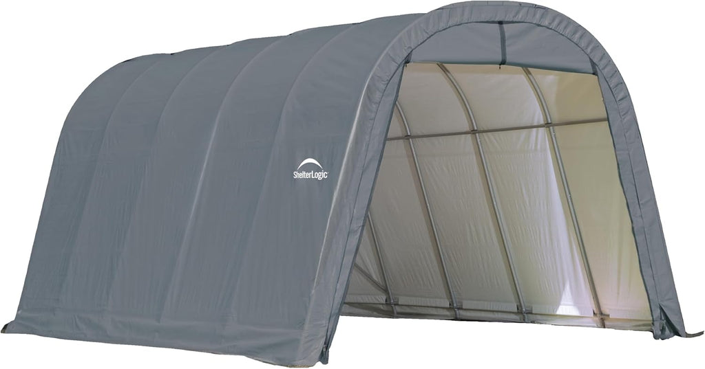 ShelterLogic Replacement Cover Roundtop 13 x 20 x 10 ft., Cover Kit 90508 for Model 62667, 7 oz. Gray Cover Only Frame Not Included