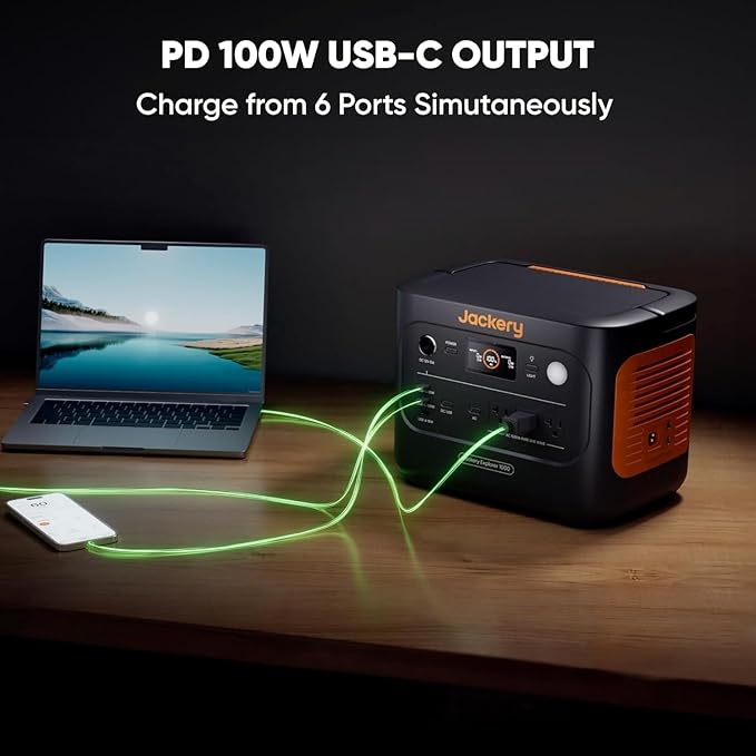 Jackery Explorer 1000 v2 Portable Power Station, 1070Wh LiFePO4 Battery