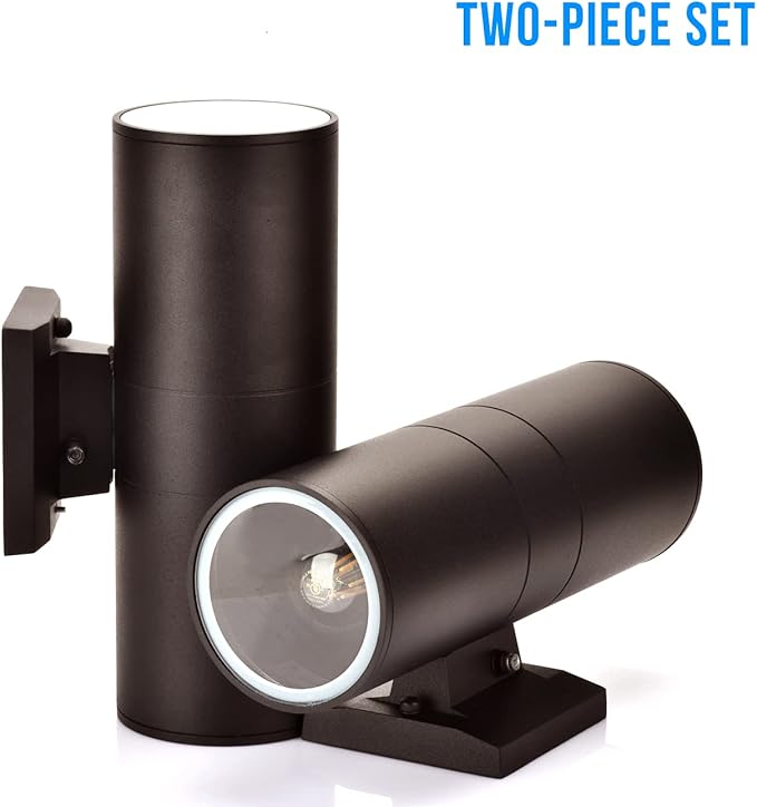wowlite Modern Outdoor Wall Light (2 Pack)