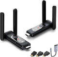 Wireless HDMI Transmitter and Receiver, LED Display Screen, Plug and Play