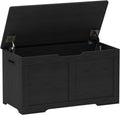 Timberer 31.5" Storage Chest with 2 Safety Hinges, Wooden Storage Trunk