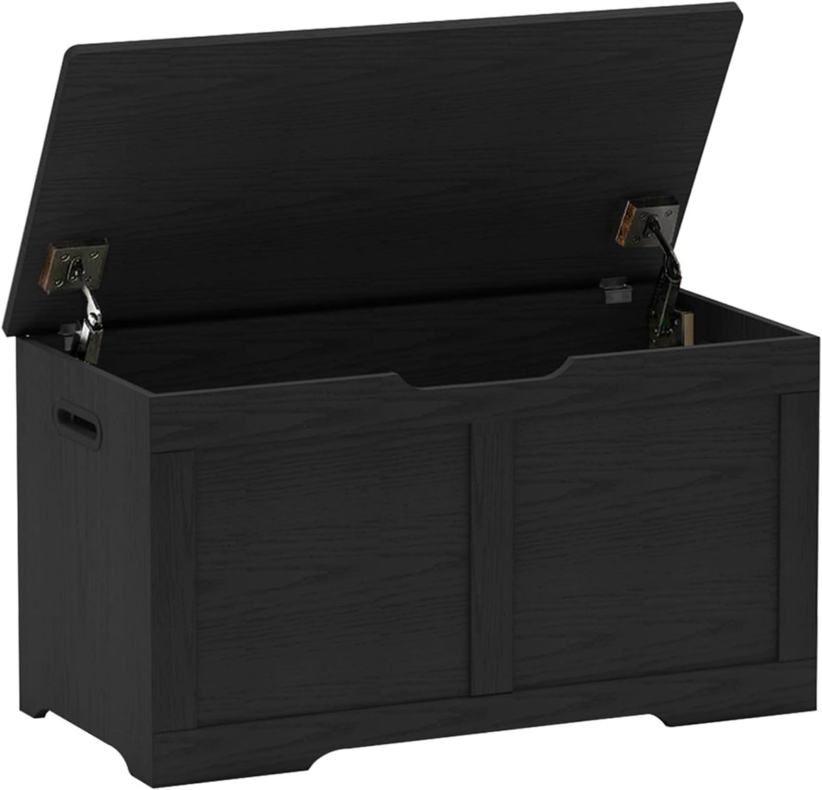 Timberer 31.5" Storage Chest with 2 Safety Hinges, Wooden Storage Trunk