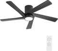WINGBO 48 Inch Flush Mount DC Ceiling Fan