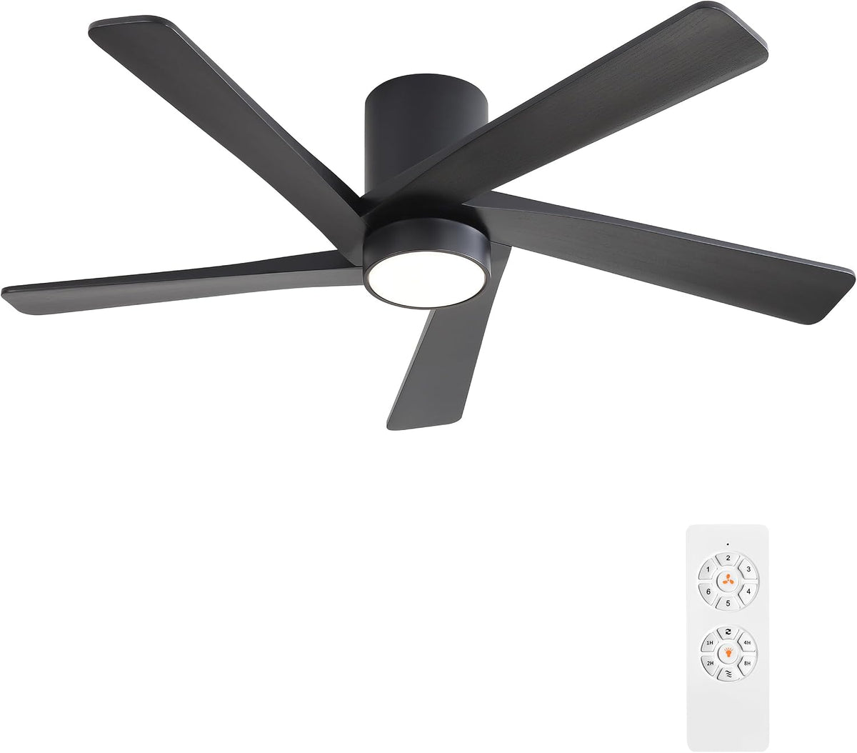 WINGBO 54 Inch Flush Mount DC Ceiling Fan