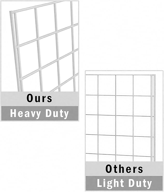 7RiversART Grid Wall Commercial Grade Gridwall Panels – Heavy Duty Grid Panel (Pack of 4)