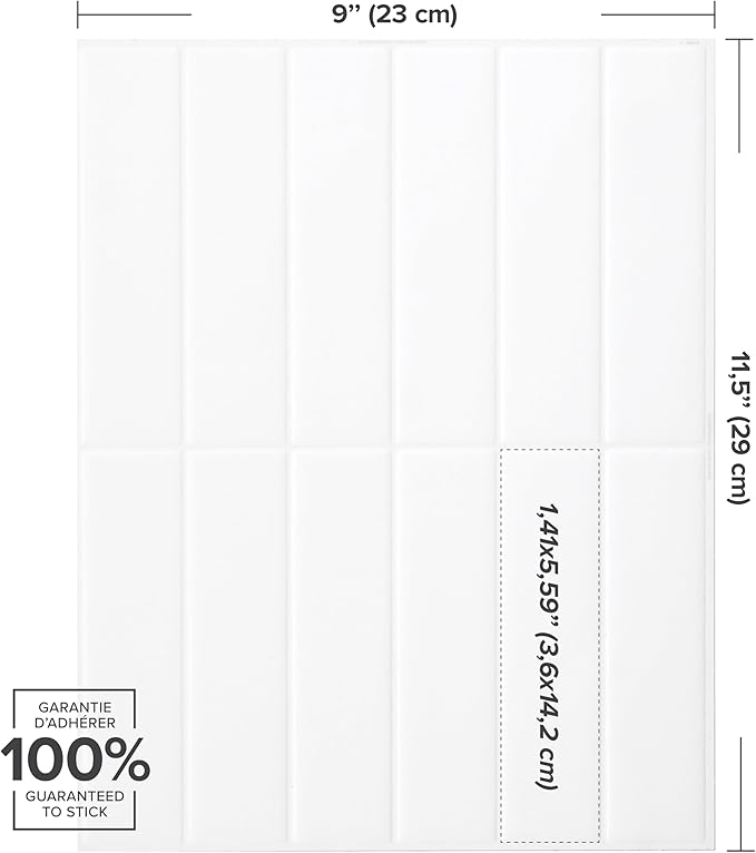 SMART TILES Peel and Stick Backsplash