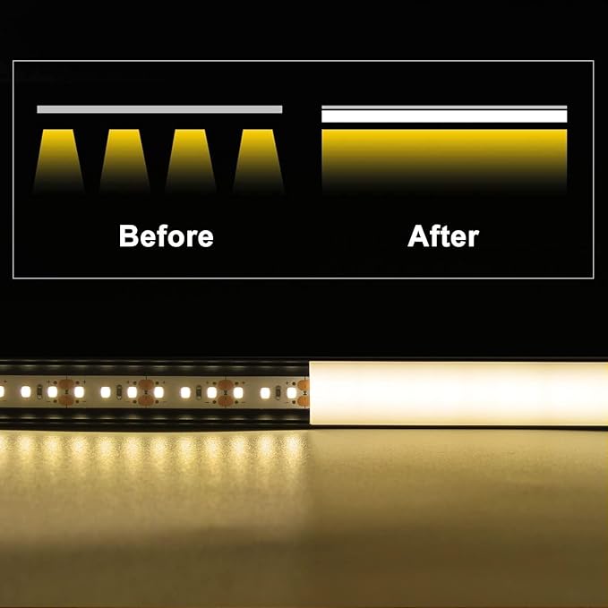 VST 20pack 3.3ft LED Channel, V Shape Led Diffuser Channel, LED Aluminum