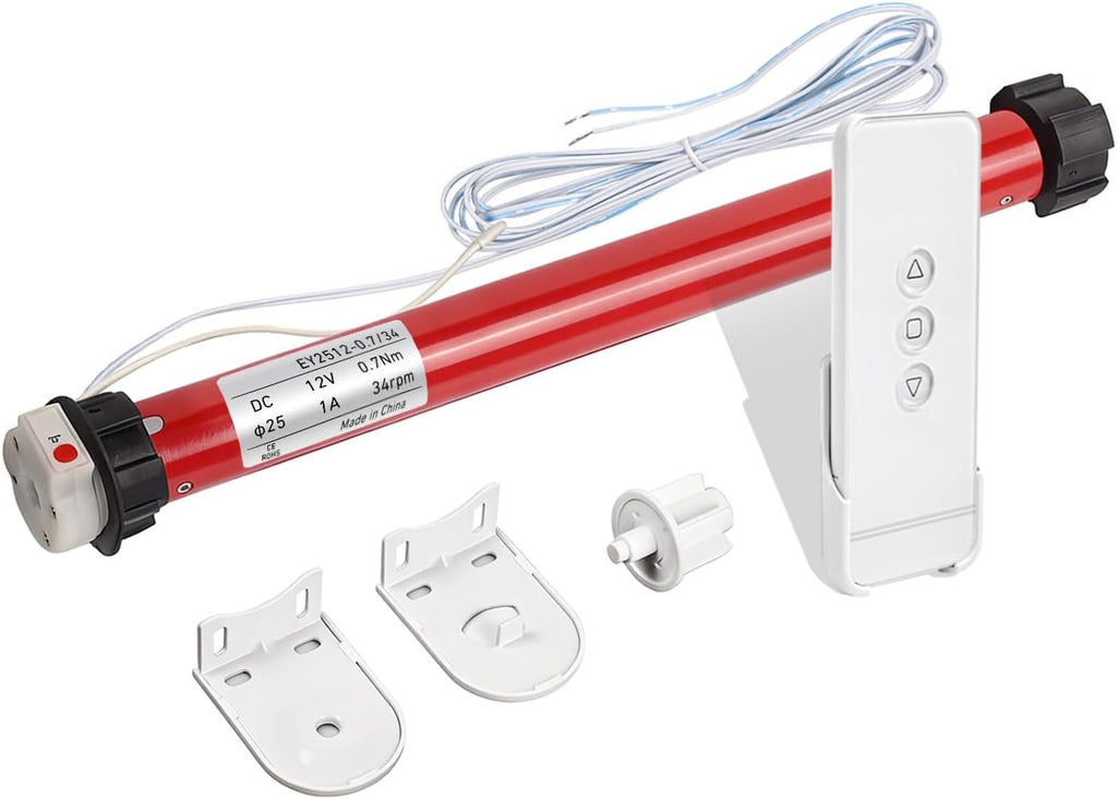 Rollerhouse DC12V EY2512 Shade Motor Electric Blind Motor Remote Control Wired