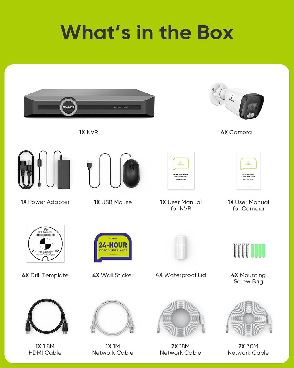 sannce 4k poe security camera system - nvr, view 11