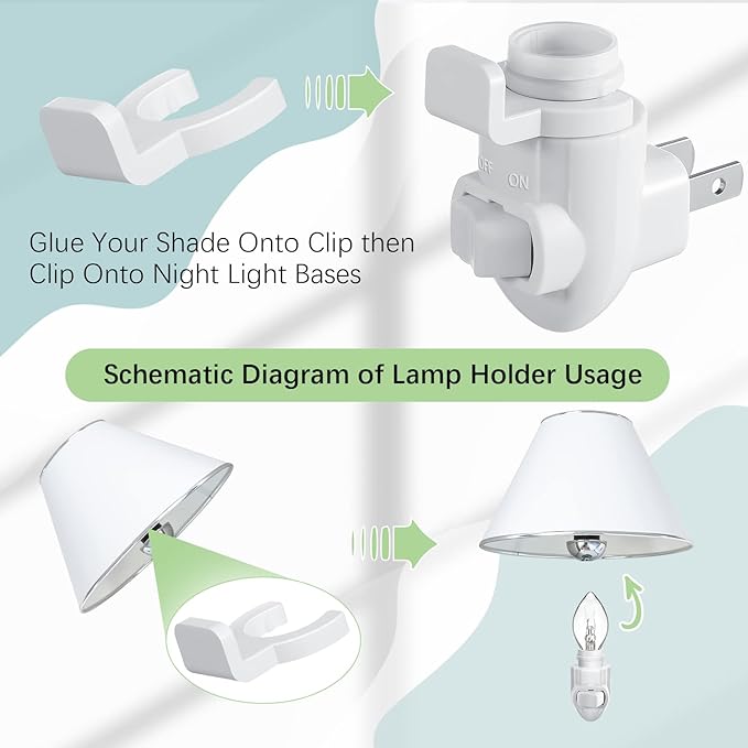 Tuanse 20 Sets Plug in Night Light Module Night Light Base