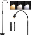 Reading Floor Lamp, Dimmable Zoomable Spotlight, Adjustable Color Beam Standing