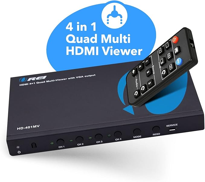 OREI HDMI Switcher 4 in 1 Out
