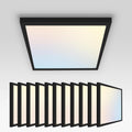 ASD LED 12" Square Flush Mount Ceiling Light Fixture, Low Profile Surface (12 Pack)