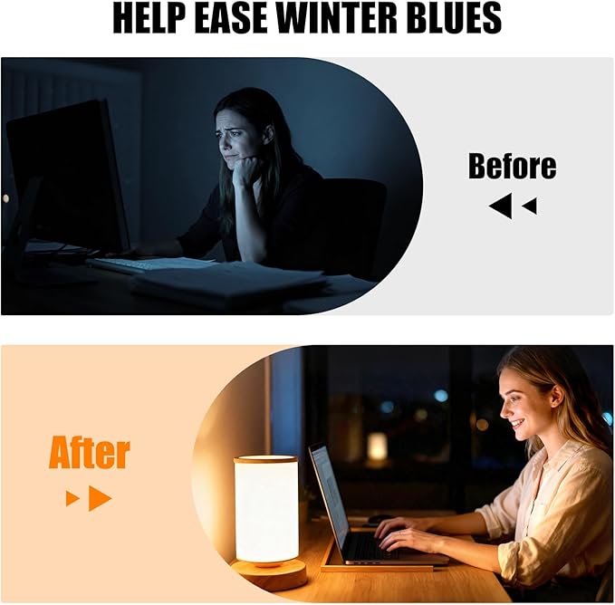 Qiuxunies Light Therapy Lamp 10000 Lux, Sunlight Lamp