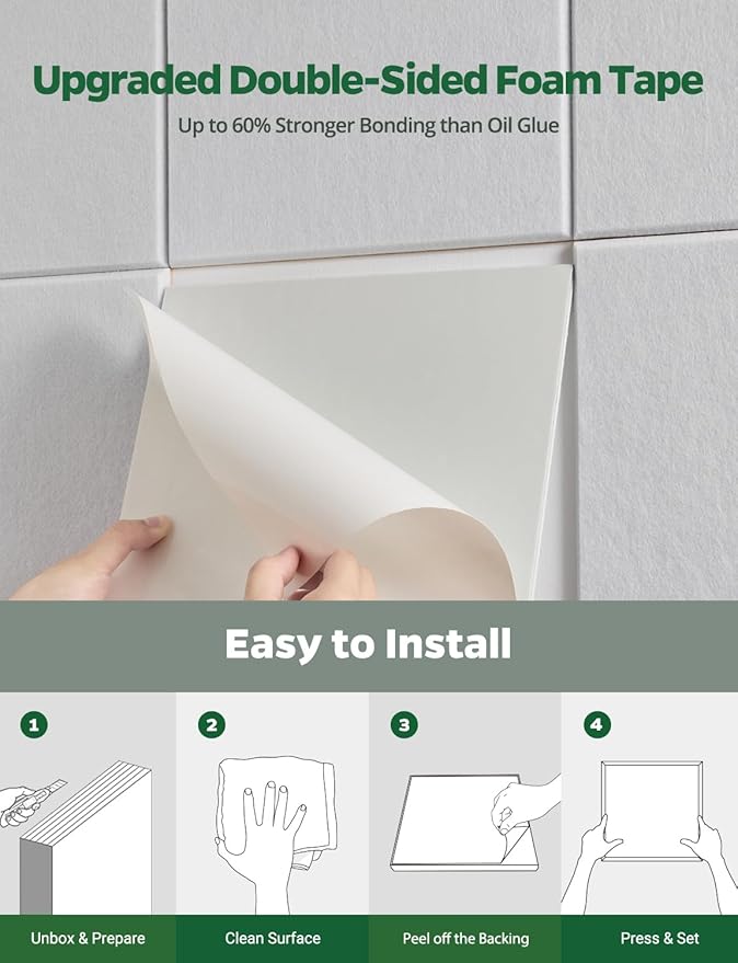 Topnaca 12 Pack Sound Proof Foam Panels